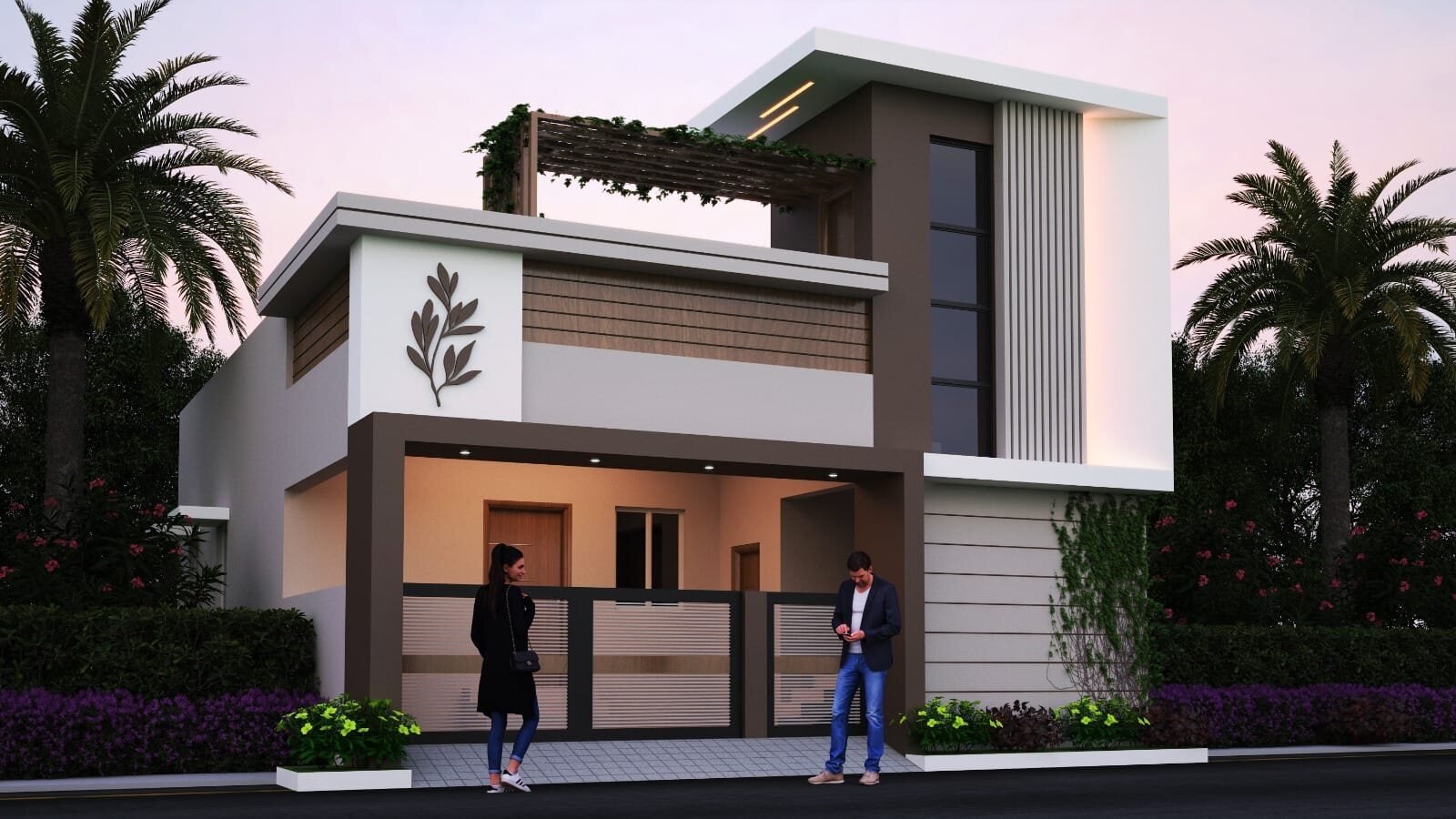 Completed luxury villa by Maaran Construction