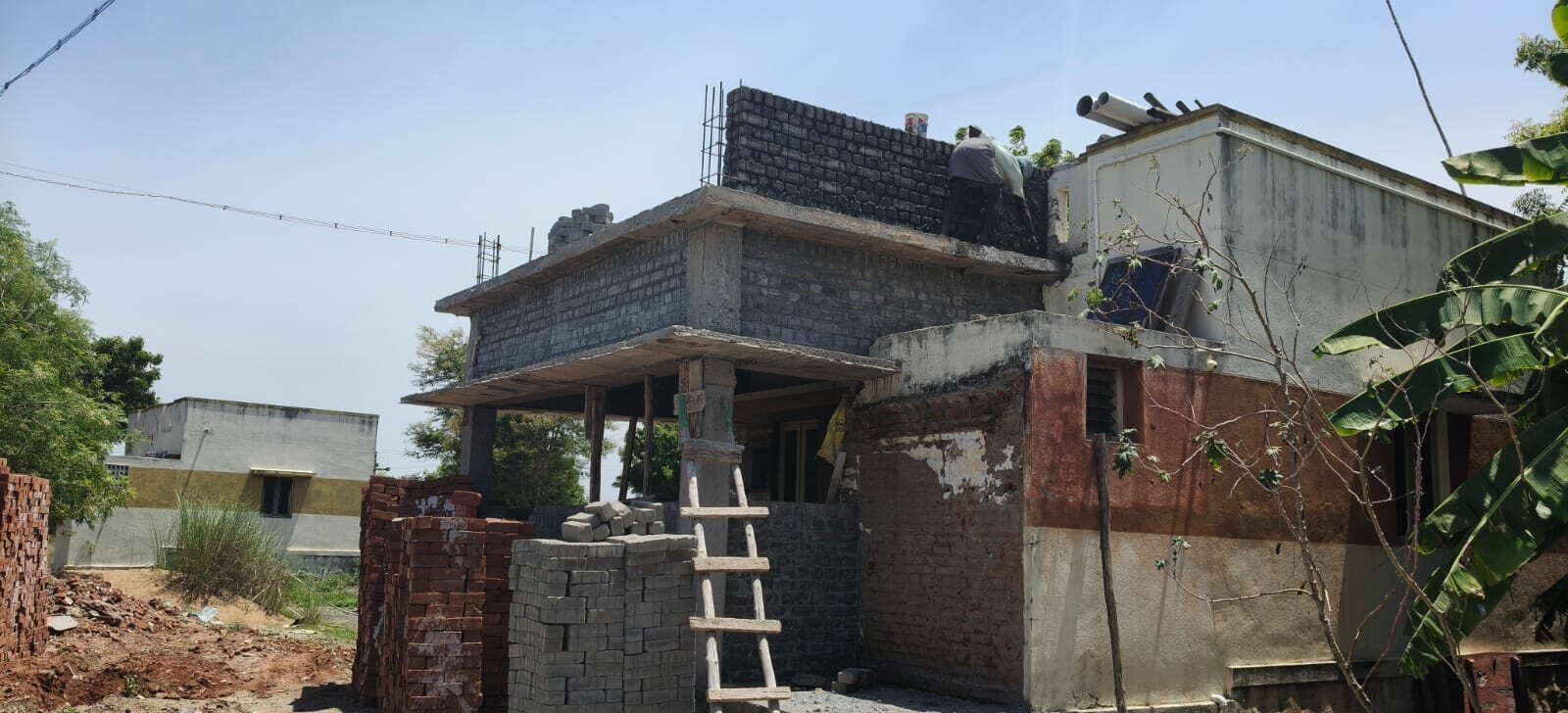 Commercial and industrial civil engineering site
