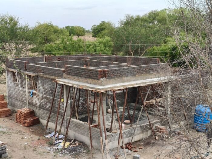 Maaran Construction — Duplex Home Elevation, Coimbatore